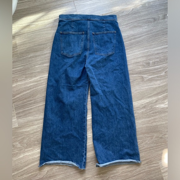 Veronica Beard Grant Wide Leg Denim Extra High Rise in Lakewood Blue Sz 31 EUC - Picture 2 of 16